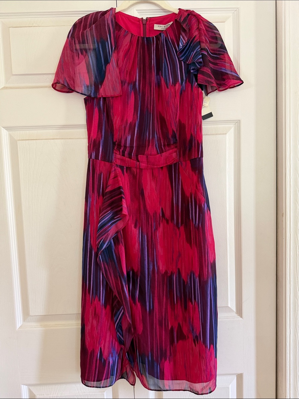 NWT Halston Heritage Flutter Sleeve Dress